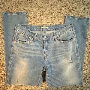 Levi's Light Wash Blue Boyfriend Jeans